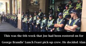 George Brandis Likes His Lunch