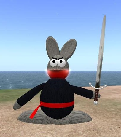 Ninja Bunny, one of the examples of the pets created by Judy Robertson's class.